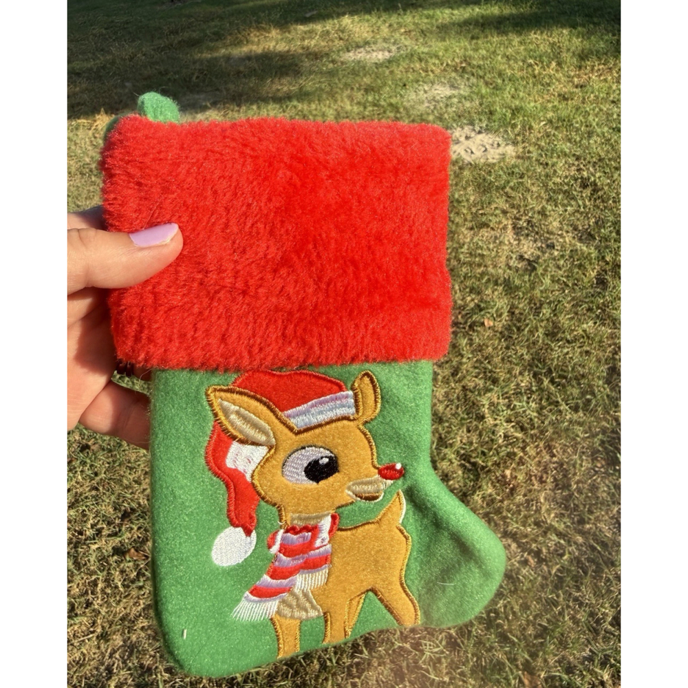 Rudolph The Red Nosed Reindeer 9" Mini Christmas Stocking Ruz